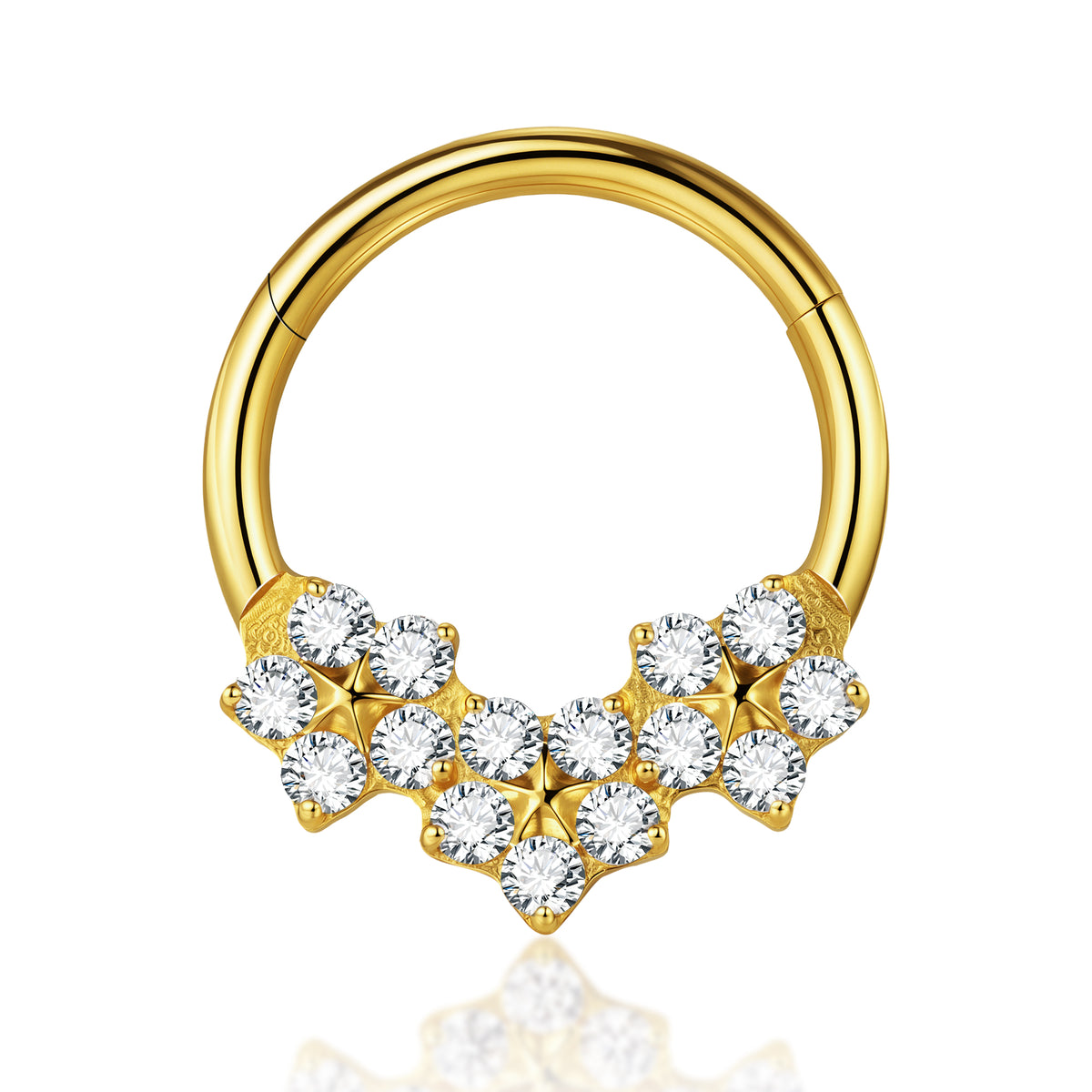 Trinity Blossom Clicker Hoop