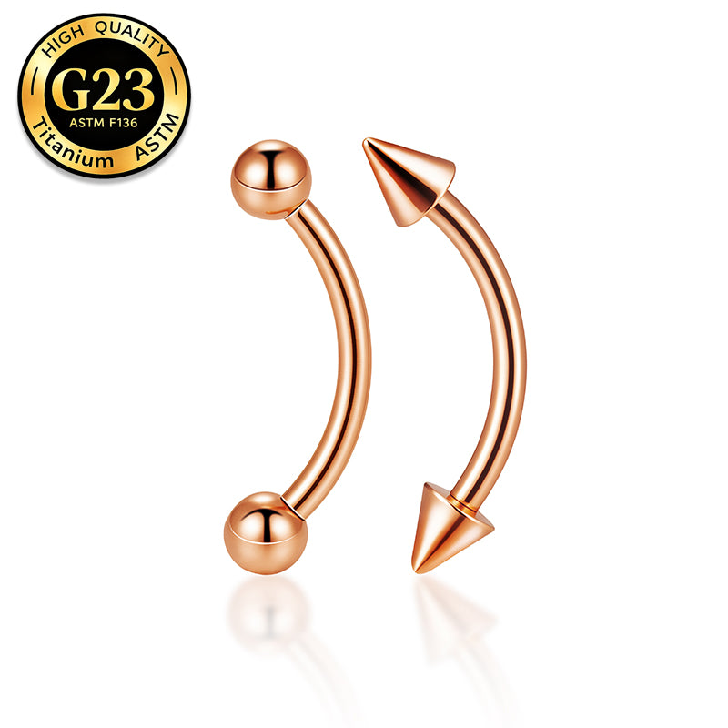 G23 Surgical Steel Titanium Barbell Eyebrow Lip Ear Piercing Jewelry