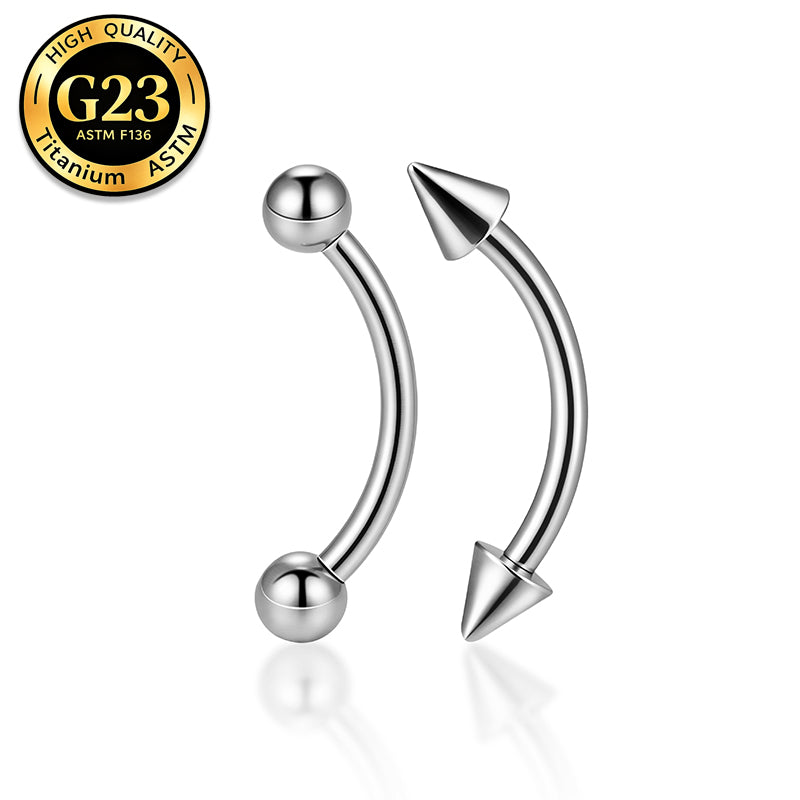 G23 Surgical Steel Titanium Barbell Eyebrow Lip Ear Piercing Jewelry