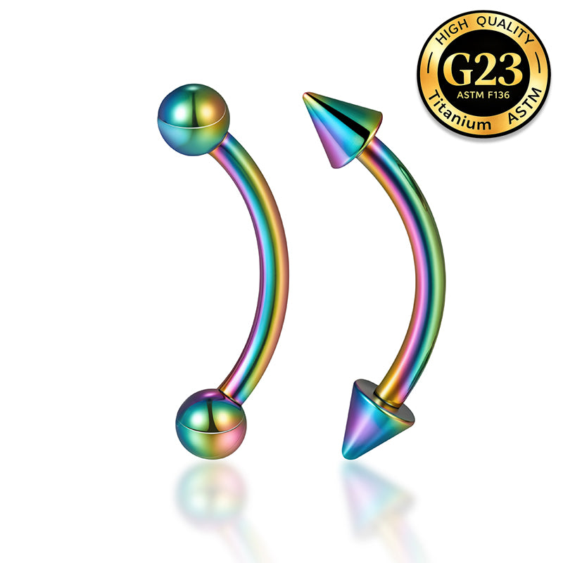 G23 Titanium Barbell Eyebrow Lip Ear Piercing Jewelry