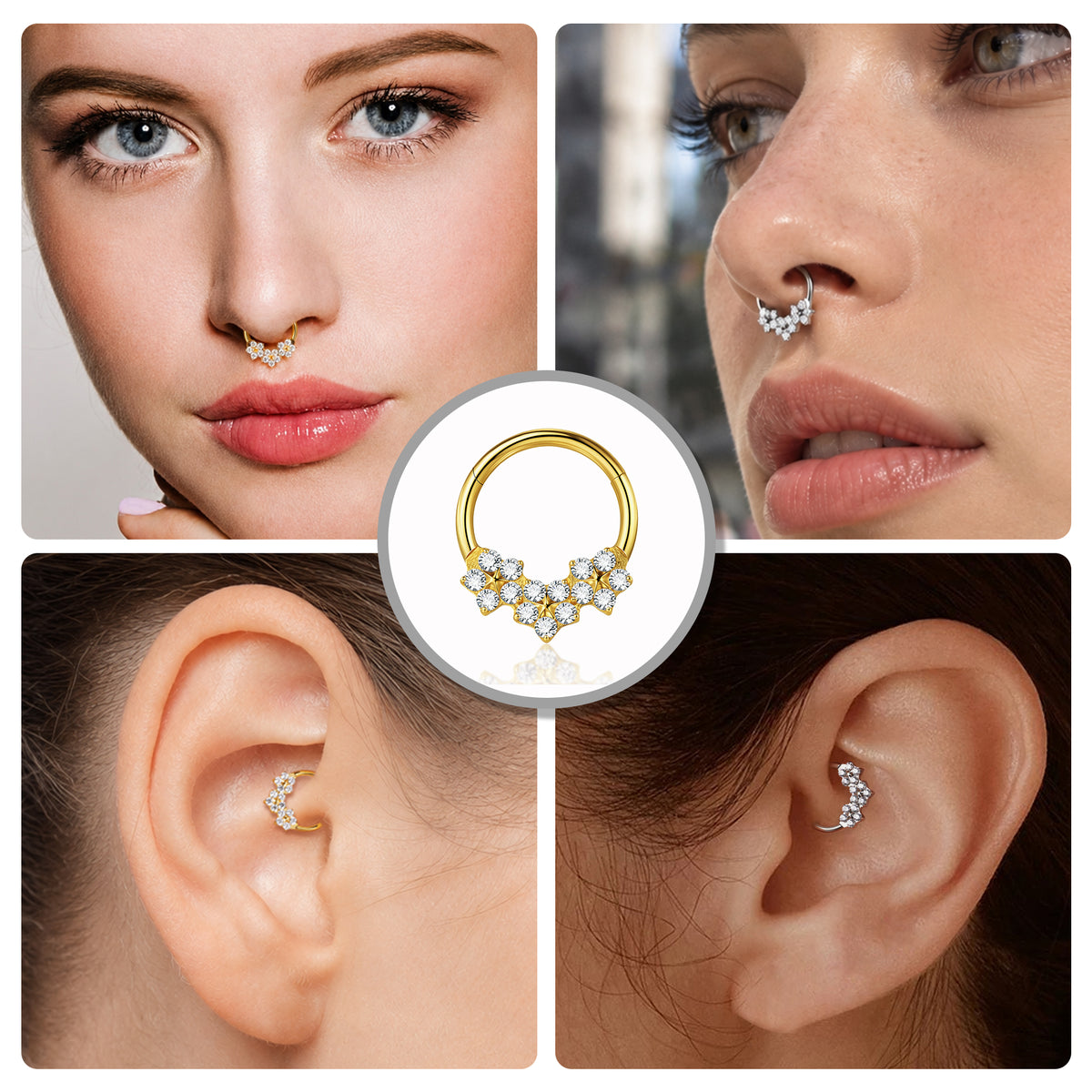 Trinity Blossom Clicker Hoop