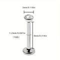 G23 Titanium alloy zirconia piercing studs for ear, nose and lip.