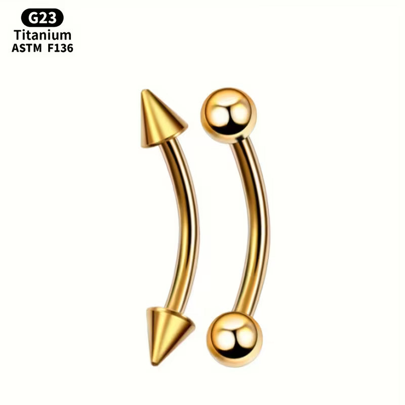 G23 Surgical Steel Titanium Barbell Eyebrow Lip Ear Piercing Jewelry