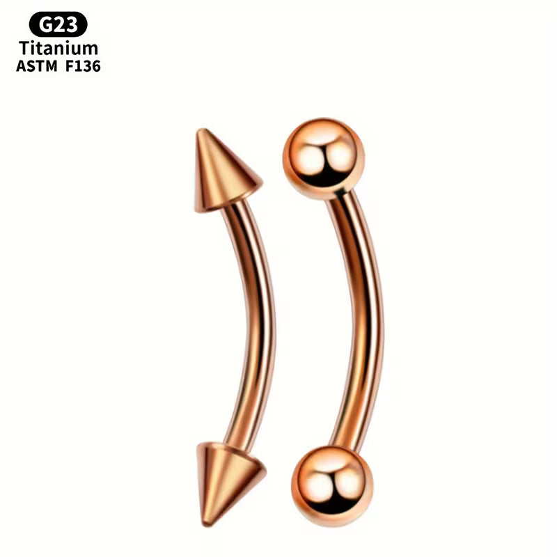 G23 Surgical Steel Titanium Barbell Eyebrow Lip Ear Piercing Jewelry