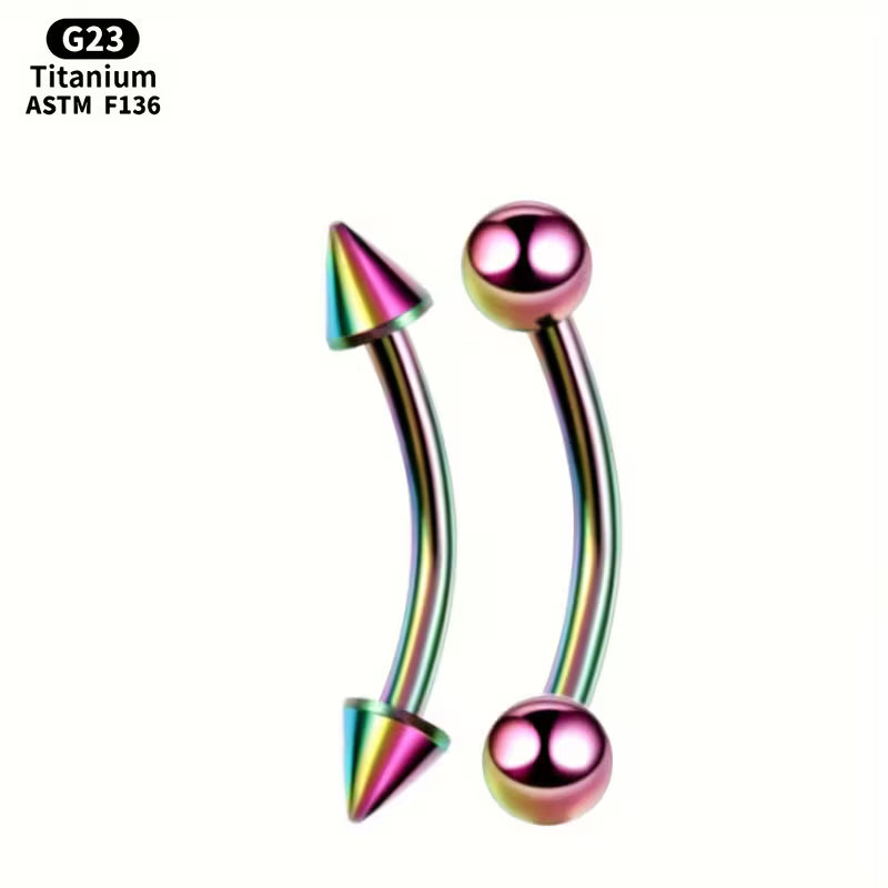 G23 Surgical Steel Titanium Barbell Eyebrow Lip Ear Piercing Jewelry