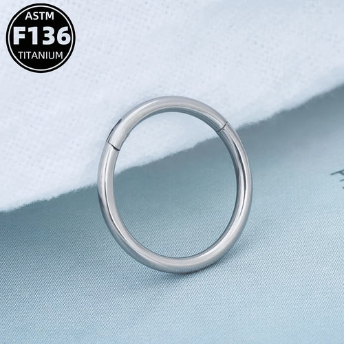 G23 Titanium 16G Essential Gold PVD Septum Seamless Hoop Ring